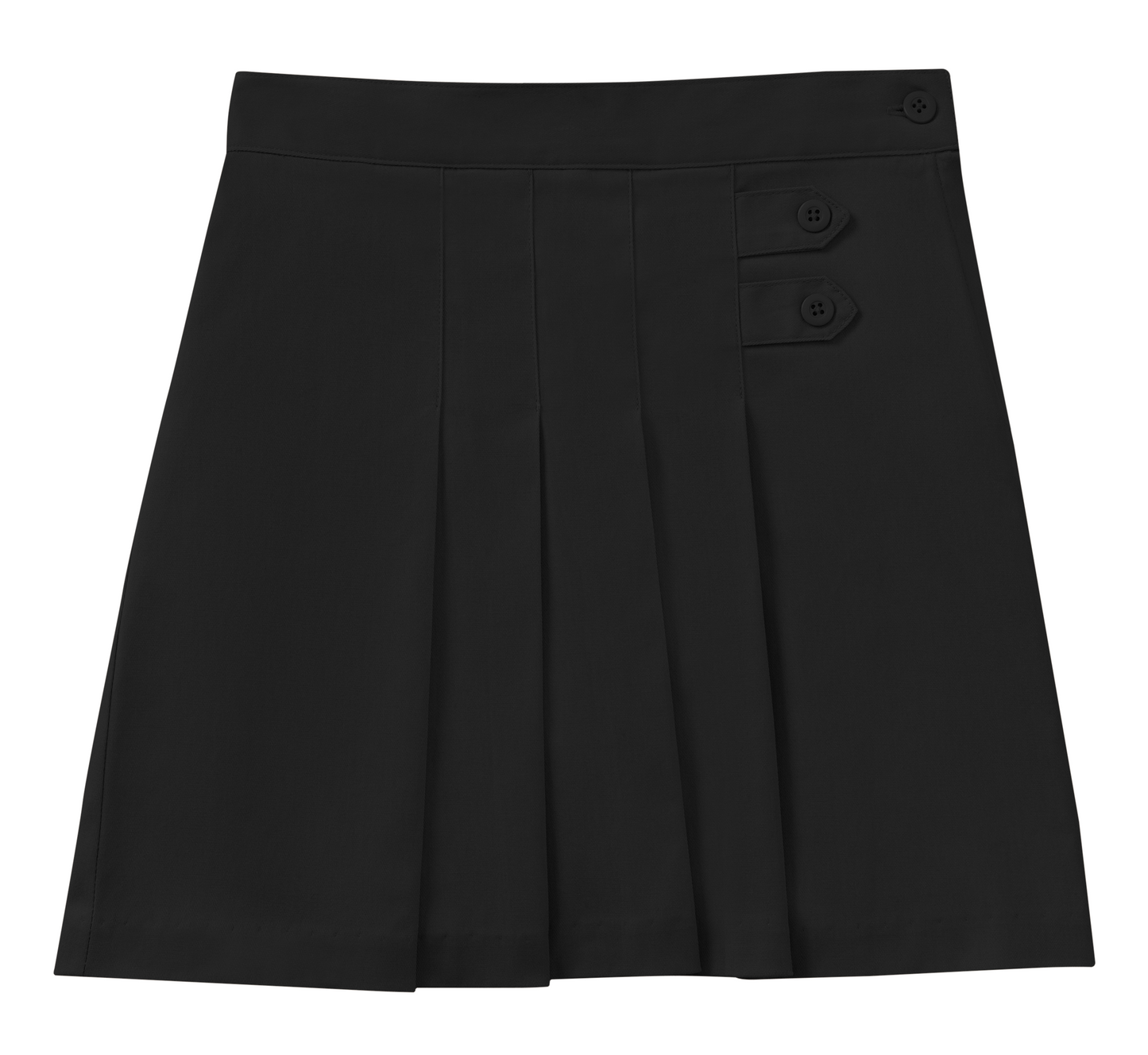 Girls Stretch Pleated Tab Skort